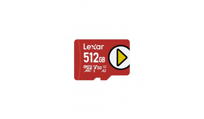 Lexar PLAY | 512 GB | microSDXC | välkmälu klass 30