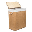 Laundry box with divider G21 63555163, 105l, bamboo