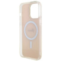 Guess GUHMP15LHITSP iPhone 15 Pro 6.1" roosa kõvakorpus IML iridescent MagSafe