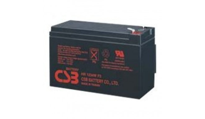 CSB Battery Battery 12V 9Ah 34W Pb F2 | HR1234WF2