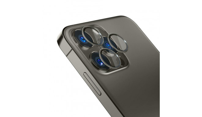 3MK Lens Protection Pro iPhone 14 Pro /14 Pro Max grafiit kaamera objektiivi kaitse paigaldusraamiga