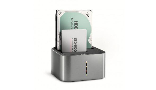 AXAGON | SuperSpeed USB topelt 2.5"/3.5" HDD/SSD dokk | ADSA-DC
