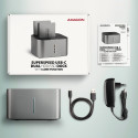 AXAGON | SuperSpeed USB topelt 2.5"/3.5" HDD/SSD dokk | ADSA-DC