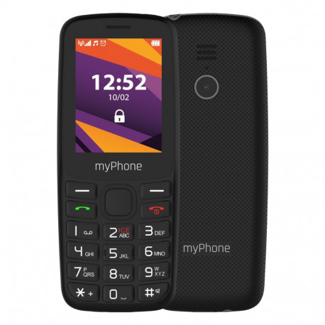 myPhone 6410 LTE must 2.4" TFT 64 MB 128 MB kahe SIM-kaardiga nano SIM USB Type-C integreeritud kaam