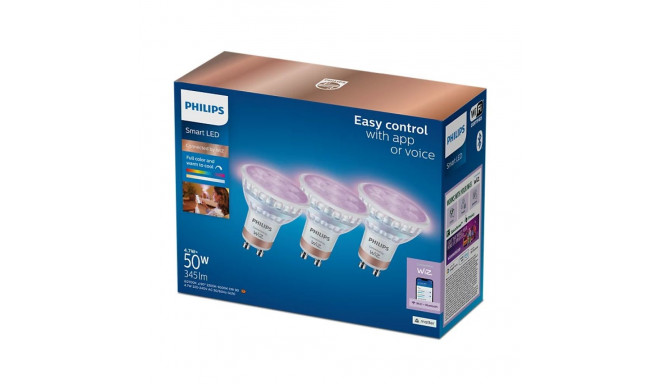 WiZ Philips Smart WiFi Spot PAR16 RGB, 3pcs | GU10 | 4.7 W | Full colour