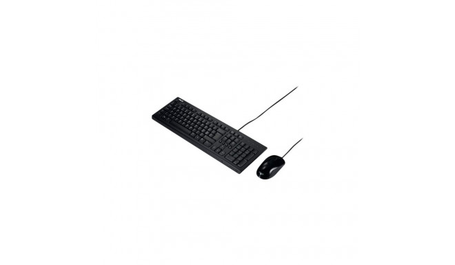 Asus U2000 | Keyboard and Mouse Set | Wired | US | Black