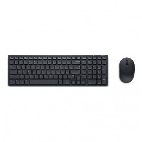 Dell klaviatuuri ja hiire komplekt KM555 vaikne juhtmevaba US International (QWERTY), must