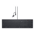 Dell | Collaboration Keyboard | KB525C | Keyboard | Wired | Ukrainian (QWERTY) | Black | USB-C
