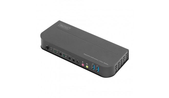 Digitus KVM Switch, 2-Port, 4K60Hz, 2 x DP in, 1 x DP/HDMI out | DS-12850