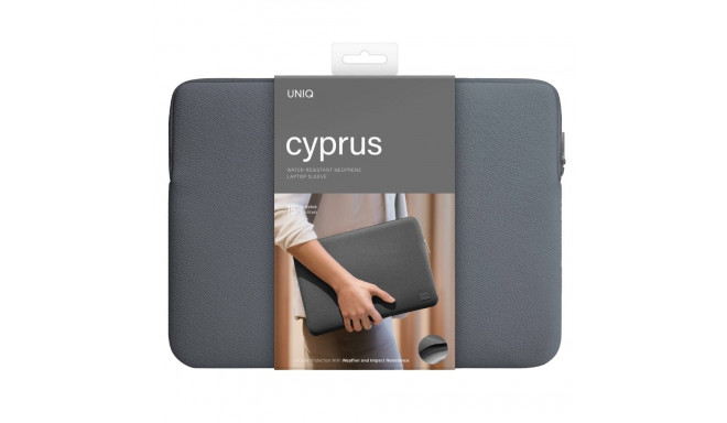 UNIQ bag Cyprus laptop Sleeve 16" onyx water-resistant neoprene