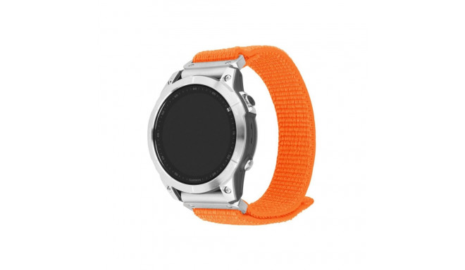 Fixed | Sporty Strap for Garmin QuickFit 26mm | 160-210 mm | Orange | Nylon