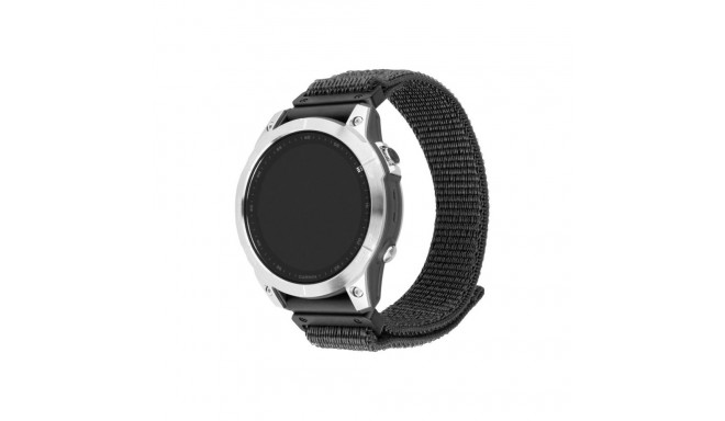 Fixed | Sporty Strap for Garmin QuickFit 22mm | 160-210 mm | Dark gray | Nylon