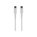 Fixed | Vedel silikoonkaabel USB-C/USB-C, 2m, 60W | FIXDLS-CC2-WH
