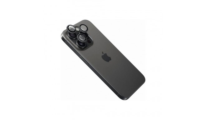 Fixed Camera glass | Apple | iPhone 16 Pro/16 Pro Max | Tempered glass | Black