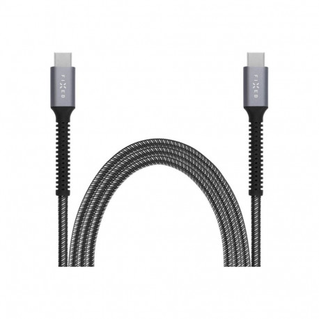 Fixed | Armor Cable USB-C/USB-C, 2 m, 240W | FIXDA-CC2-GR