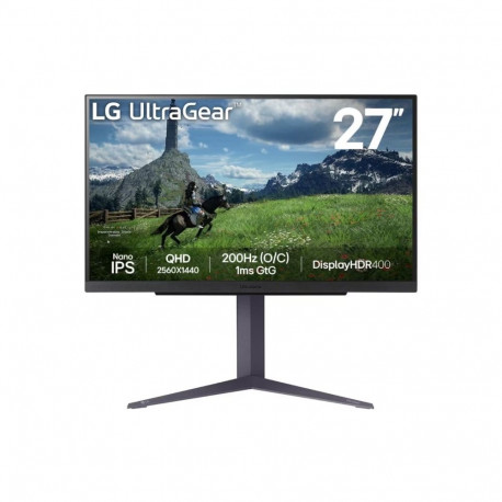 LG | 27GS85Q-B | 27 " | IPS | QHD | 16:9 | 180 Hz | 1 ms | 2560 x 1440 pixels | 400 cd/m² | HDMI por