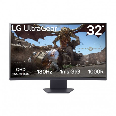 LG | 32GS60QC-B | 32 " | VA | QHD | 16:9 | 180 Hz | 1 ms | 2560 x 1440 pixels | 300 cd/m² | HDMI por