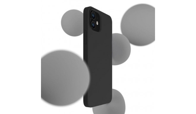 3MK Silicone Case iPhone 12 Mini black