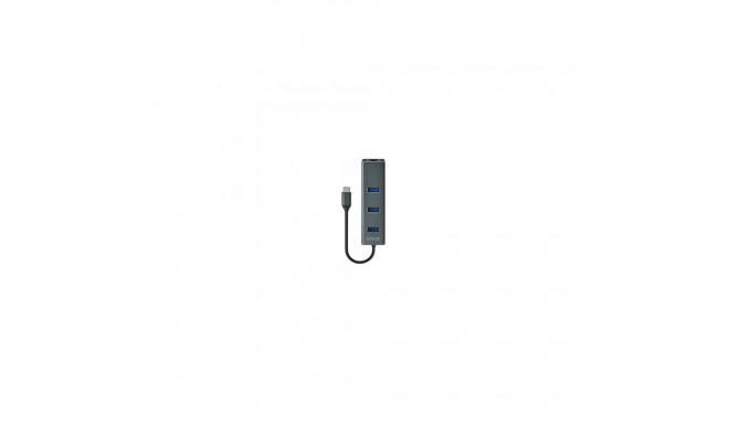 Savio AK-57 3-portiline USB-C 3.1 GEN 1 jaotur RJ-45 gigabit ethernetiga 5901986047766
