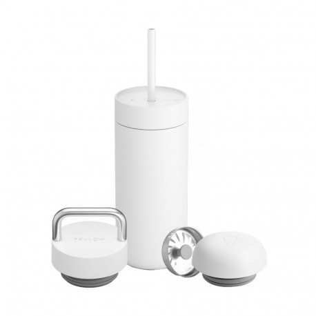 Fellow - Carter Move Mug 3 in 1 - Thermo Mug + 3 Caps - White 473 ml