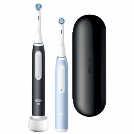 Oral-B iO3 seeria elektriline hambahari duo-pack laetav täiskasvanutele matt must/jääsinine