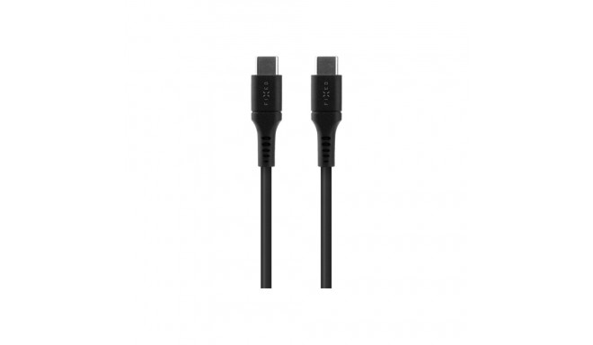 Fixed | Vedel silikoonkaabel USB-C/USB-C, 1.2m, 60W | FIXDLS-CC12-BK