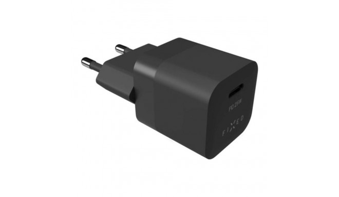 Fixed Mini USB-C reisilaadija, 25W FIXC25M-C-BK