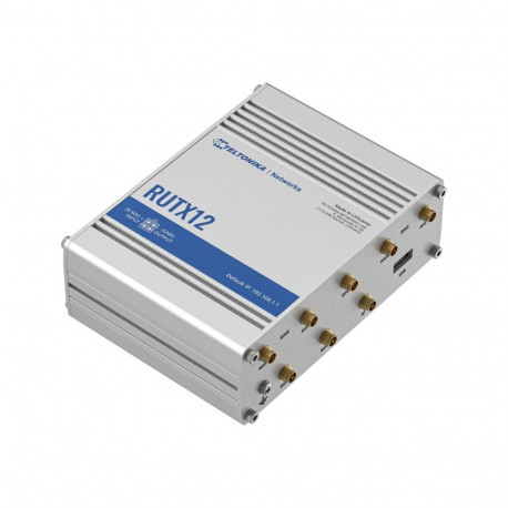Teltonika ruuter RUTX12 topelt-LTE Cat 6 802.11ac 867Mbit/s 10/100/1000Mbit/s Ethernet LAN (RJ-45) 4