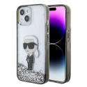Karl Lagerfeld KLHCP15SLKKNSK iPhone 15/ 14 / 13 6.1" läbipaistev kõvakorpus Liquid Glitter Ikonik Karl Lagerfeld KLHCP15SLKKNSK iPhone 15/ 14 / 13 6.1" läbipaistev kõvakorpus Liquid Glitter Ikonik