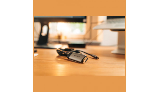 Verbatim adapter USB-C - HDMI 4K 1,5m alumiinium 49144