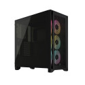 Corsair | Tempered Glass PC Case | iCUE 4000D RGB AIRFLOW | Side window | Black | Mid-Tower | Power 