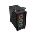 Corsair | Tempered Glass PC Case | iCUE 4000D RGB AIRFLOW | Side window | Black | Mid-Tower | Power 