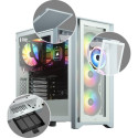Corsair | Tempered Glass Mid-Tower ATX Case | iCUE 4000X RGB | Side window | White | Mid-Tower | Pow