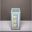 Corsair | Tempered Glass Mid-Tower ATX Case | iCUE 4000X RGB | Side window | White | Mid-Tower | Pow