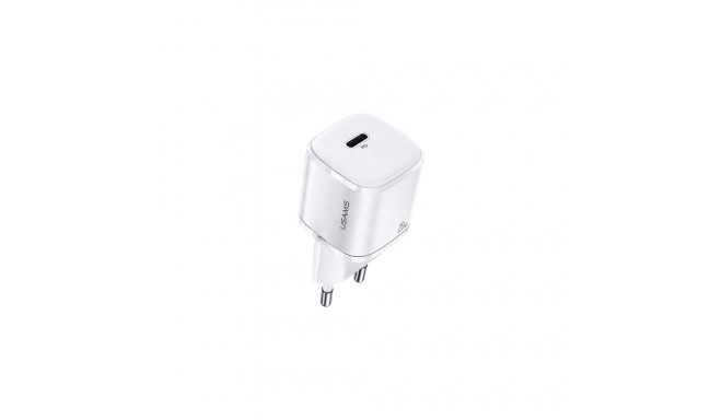 USAMS seinalaadija 1xUSB-C T36 mini 20W (ainult pea) PD3.0 kiirlaadimine valge CC124TC02 (US-CC124)