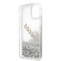 Guess GUHCP12LGLVSSI iPhone 12 Pro Max6.7" silver hardcase Glitter Vintage Script