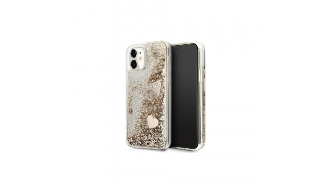Guess GUOHCN61GLHFLGO iPhone 11 6,1" | Xr kuldne kõvakaanega sädelevad võlud