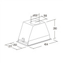 CATA | Hood | GT-PLUS 45 WH/M | Canopy | Energy efficiency class C | Width 60 cm | 645 m³/h | Mechan