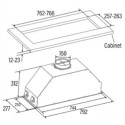 CATA | Hood | GT-PLUS 75 X /M | Canopy | Energy efficiency class C | Width 79.2 cm | 645 m³/h | Mech