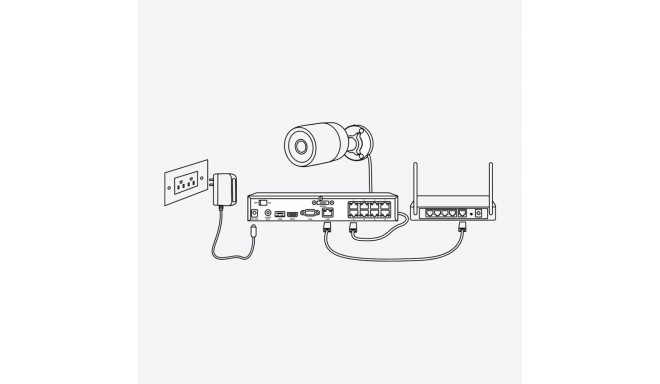 Reolink P330 - 4K 8MP UHD välitingimuste PoE turvakaamera 256GB mahutavusega, nutikate teadete, heli