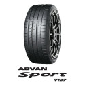 YOKOHAMA Advan Sport V107 suverehv RPB XL, märgised: veeretakistus - D, märghaardumine - A, välismür