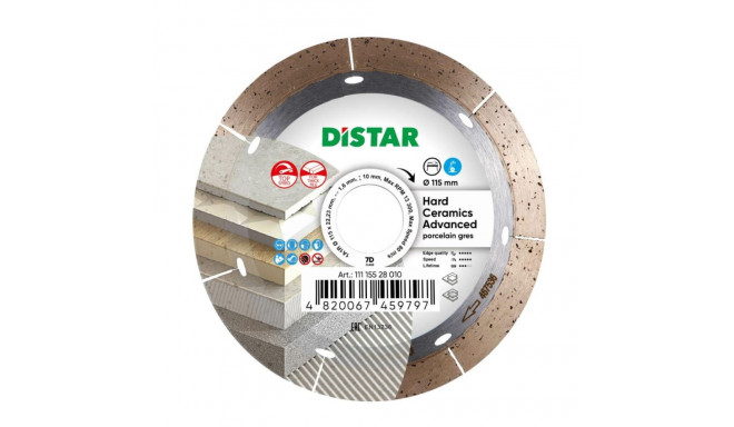 DISTAR HARD CERAMICS ADVANCED DIAMOND BLADE 115 x 1.6 x 10 x 22.23mm