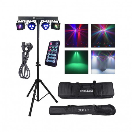 LIGHT4ME LED BAR DERBY PAR Lighting Set
