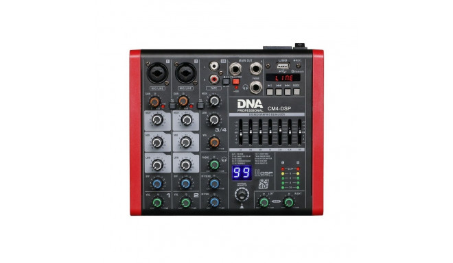 DNA mikserpult CM4-DSP USB MP3 Bluetooth Phantom