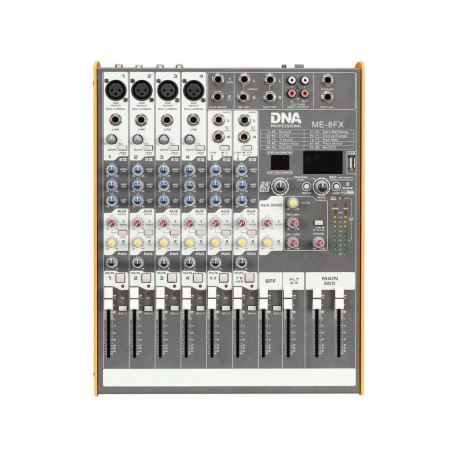 DNA ME-8FX audio mixer, 8 channels, USB, Bluetooth