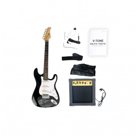 Electric guitar V-TONE ESST39 BK 4/4 stratocaster