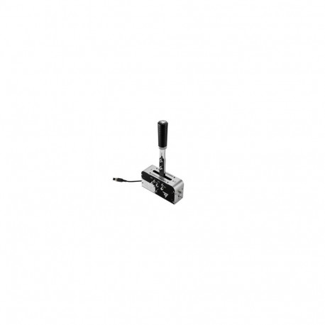 Thrustmaster 4060306 must, hõbedane USB mängukontroller käsipidur PC, PlayStation 4, PlayStation 5,