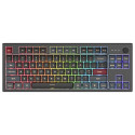Montech MKey TKL klaviatuur gaming USB burgundia, tumehall