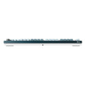 Montech MKey keyboard Gaming USB Grey, Light Blue, White