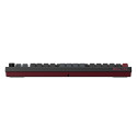 Montech MKey TKL klaviatuur gaming USB burgundia, tumehall